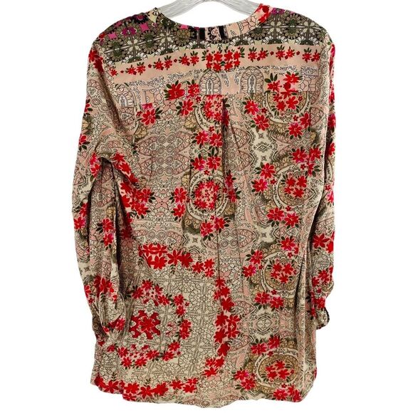 Anthropologie Tiny Devas Popover Tunic‎ Size S Paisley Sequin Blouse Multicolor - Picture 6 of 11